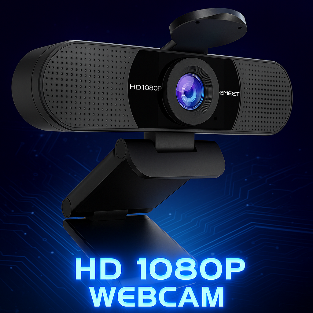 Elevate Your Online Presence with the EMEET C960 1080P Webcam - Perfect for Streaming, Video Calls, and Conferencing