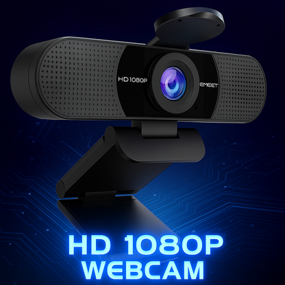 Elevate Your Online Presence with the EMEET C960 1080P Webcam - Perfect for Streaming, Video Calls, and Conferencing