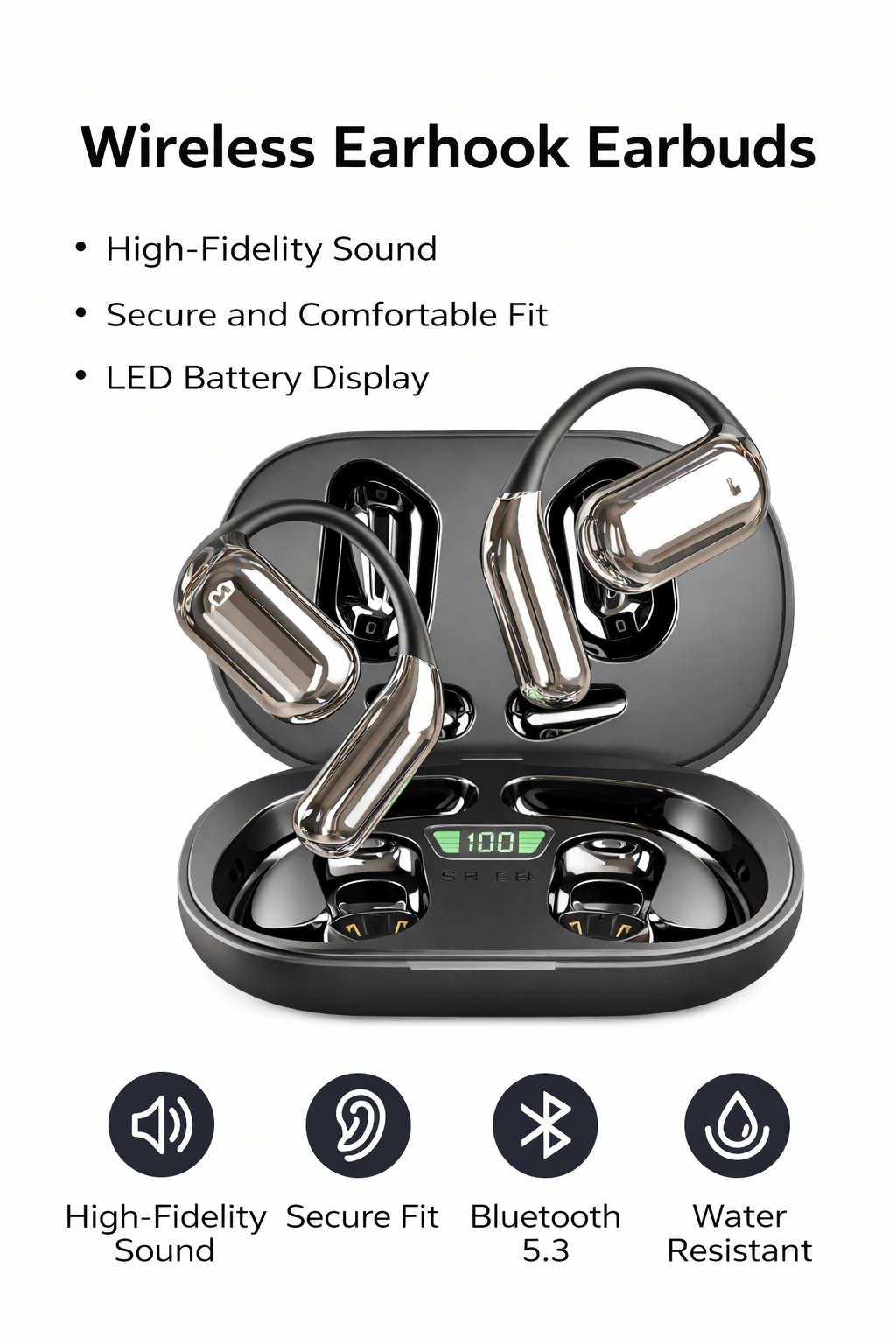 AI Translation Earbuds – Real-Time 198 Language Translator | Wireless 3-in-1 Earbuds for Travel, Meetings & Language Learning