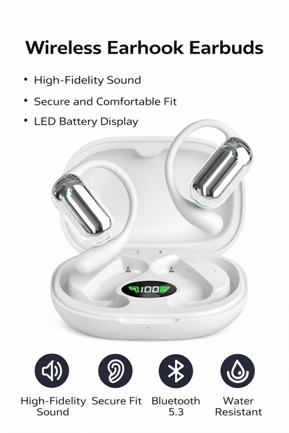 AI Translation Earbuds – Real-Time 198 Language Translator | Wireless 3-in-1 Earbuds for Travel, Meetings & Language Learning