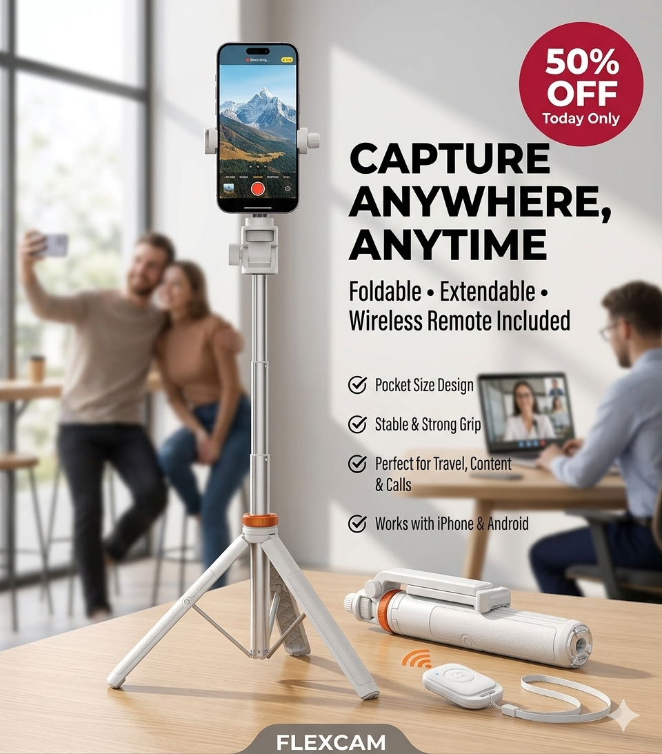 Elevate Your Selfie Game with the 63" All-in-One Tripod & Selfie Stick - Perfect for iPhone & Android!