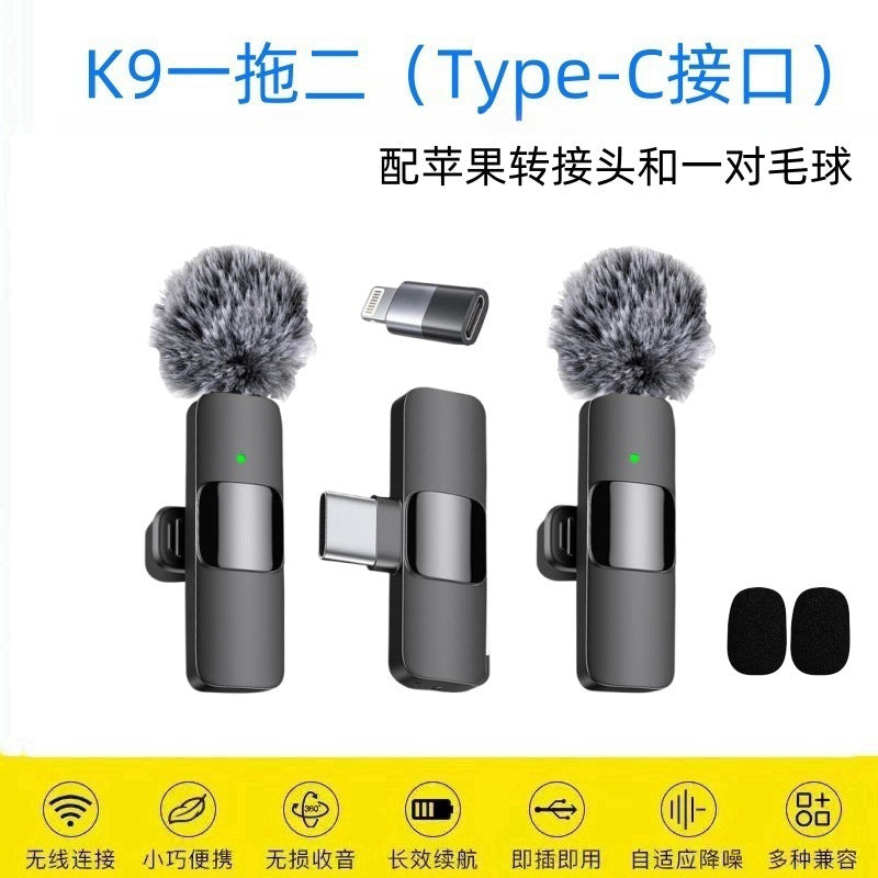Wireless Lavailer Microphones for Android Iphone Ipad Laptop & Camera, USB-C, Wireless Mini Microphone for Video Recording, Vlog, Youtube, Tiktok