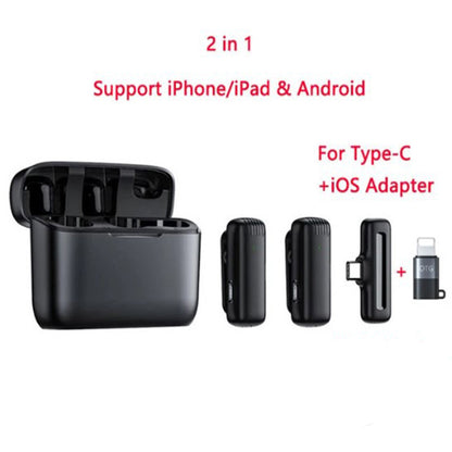 Wireless Lavalier Microphone J11/J13 with Charging Case