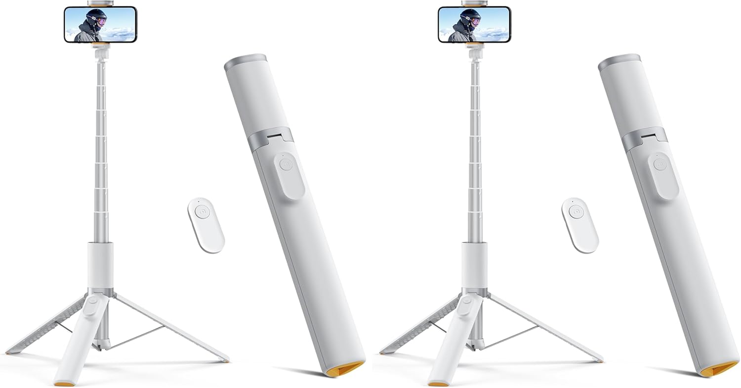 Elevate Your Selfie Game with the 63" All-in-One Tripod & Selfie Stick - Perfect for iPhone & Android!
