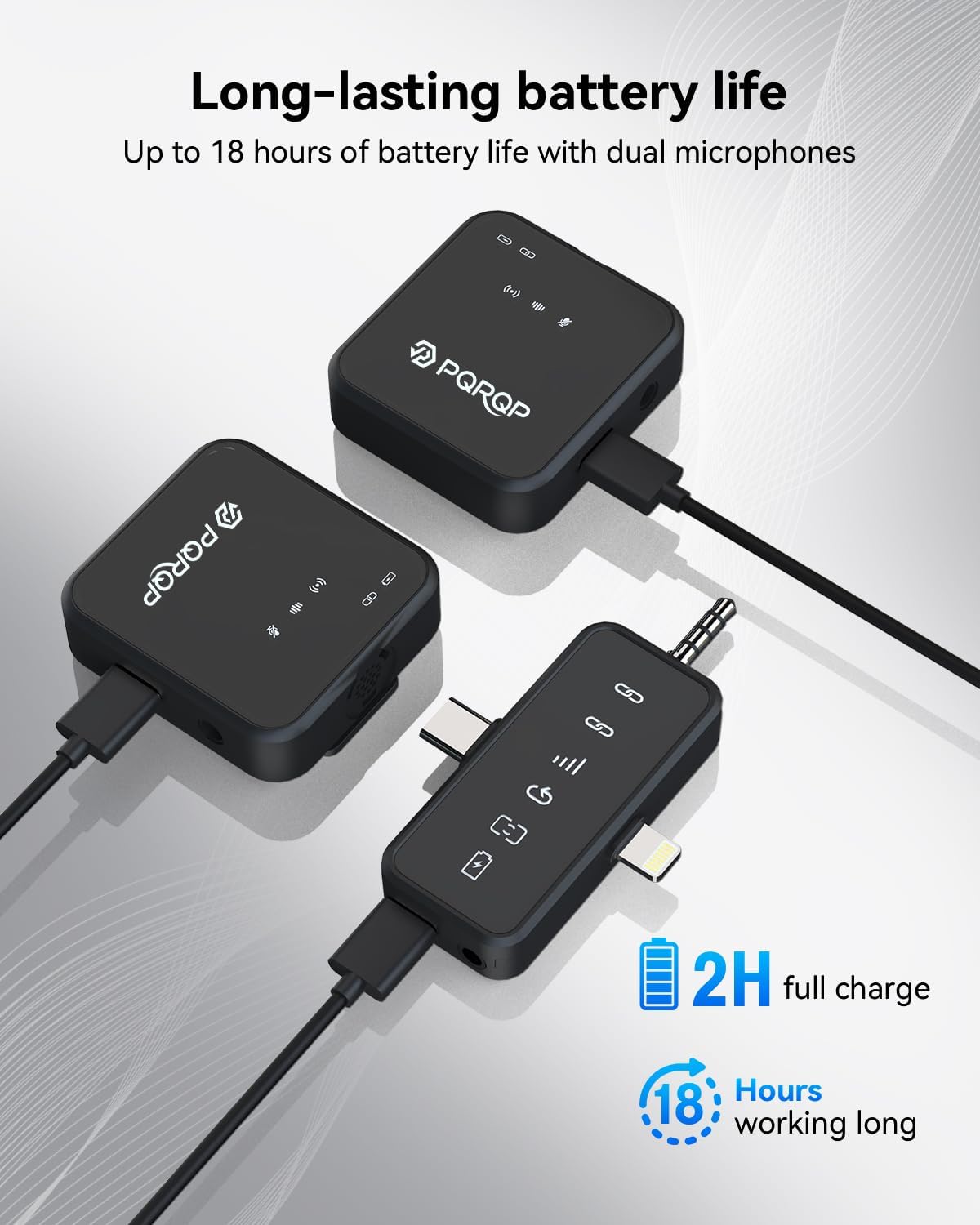 Elevate Your Audio Experience with the 3-in-1 Wireless Lavalier Microphone for iPhone, Android, and Camera - Perfect for Video Recording, TikTok, YouTube, and Interviews with Noise Cancelling and 328Ft Range!