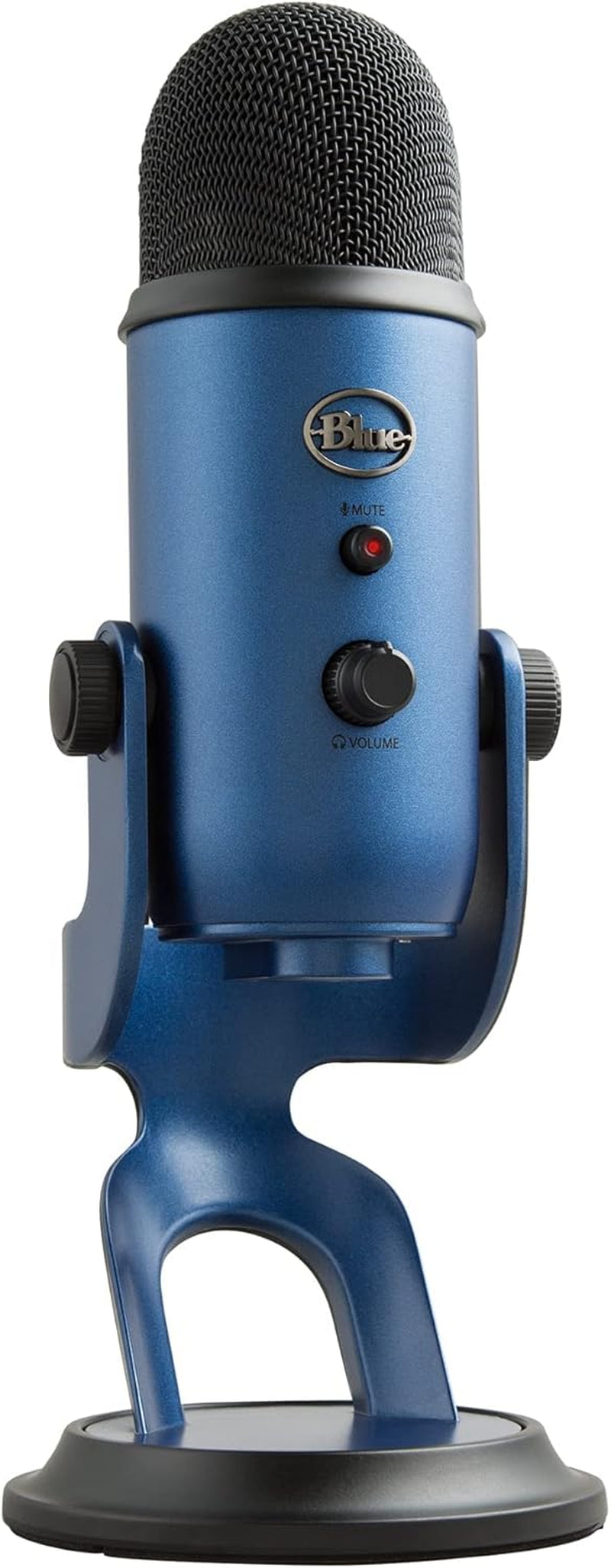 Creators Blue Yeti USB Microphone for PC, Mac, Gaming, Recording, Streaming, Podcasting, Studio and Computer Condenser Mic with Blue VO!CE Effects, 4 Pickup Patterns, Plug and Play - Blackout