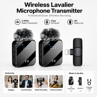 Clearer, Smoother Voice Instantly With Lavalier Mini Mic