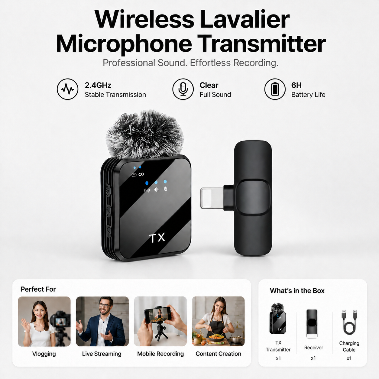 Clearer, Smoother Voice Instantly With Lavalier Mini Mic
