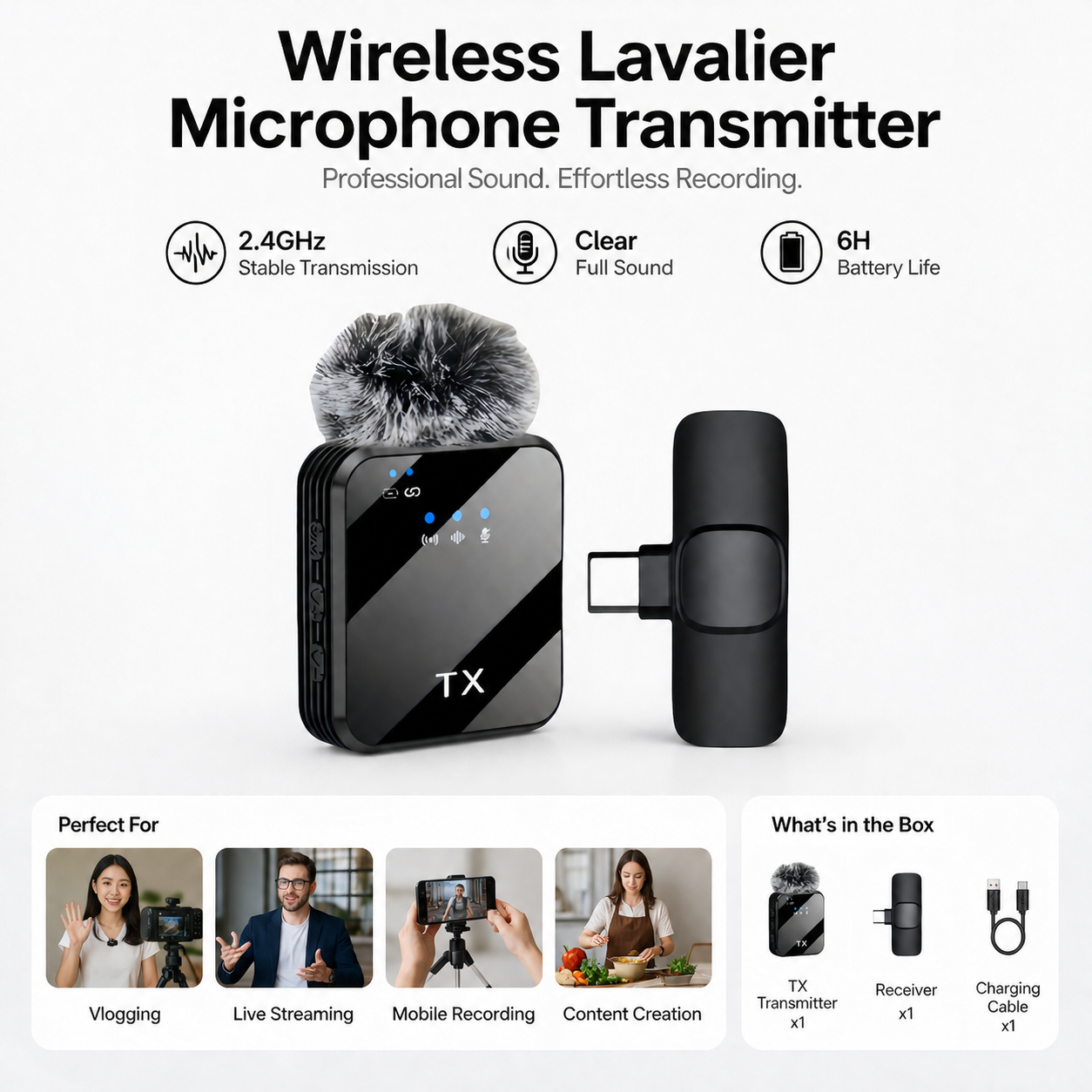 Clearer, Smoother Voice Instantly With Lavalier Mini Mic