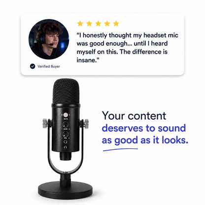 Your Voice Isn't the Problem. Your Microphone Is