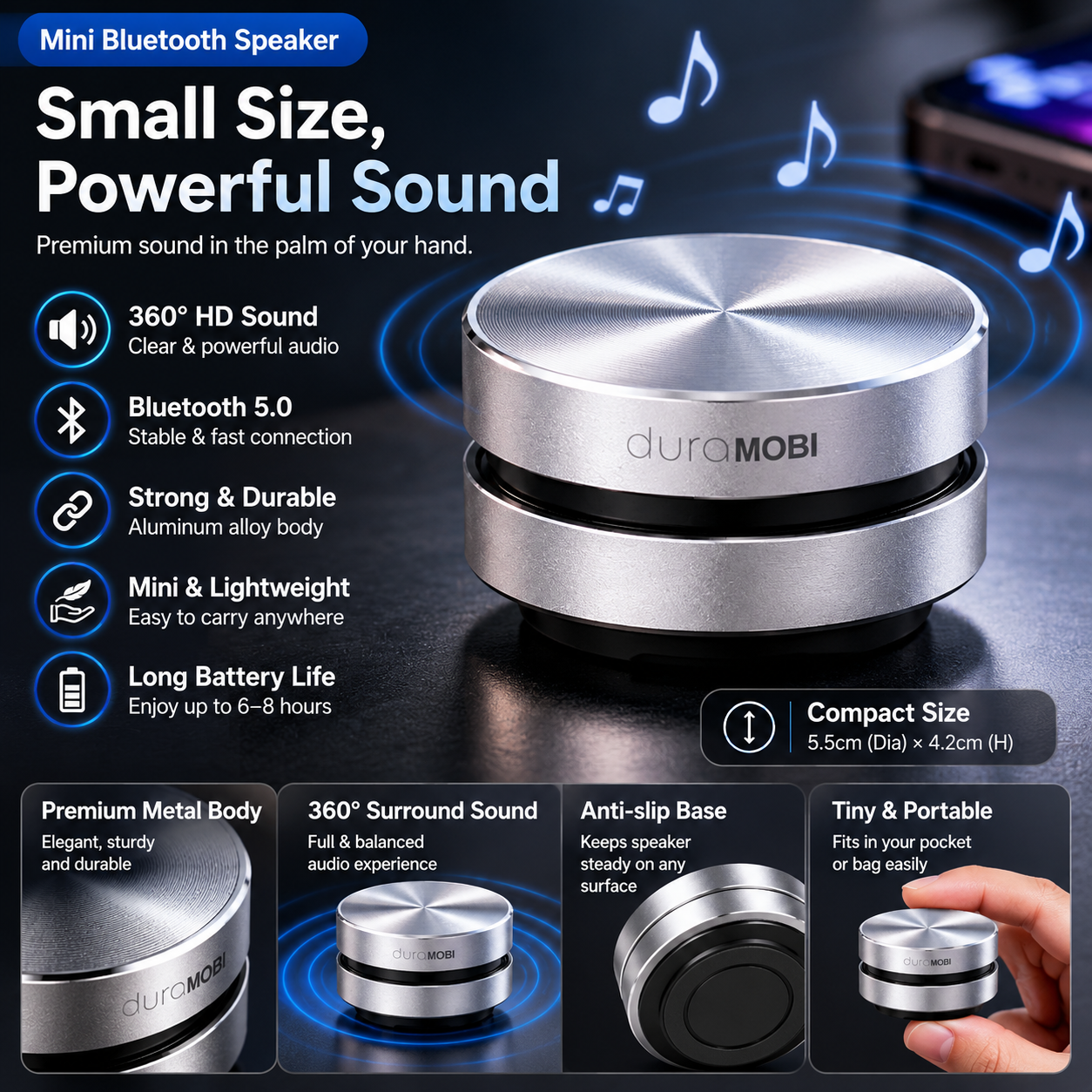 Experience Sound Like Never Before with the J3 Bone Conduction Bluetooth Mini Speaker - Portable, Powerful, and Perfect for Any Occasion!