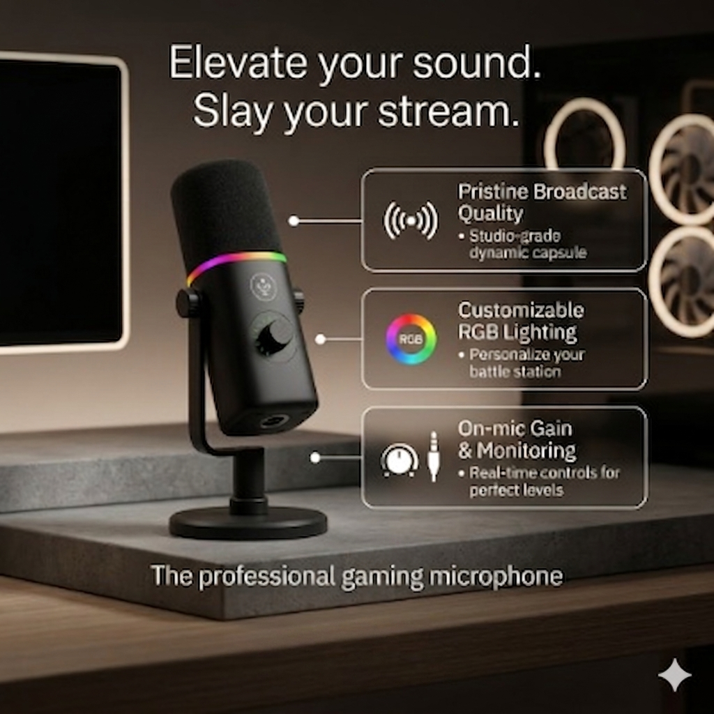 The Mic Built For Gamers, Streamers & Creators