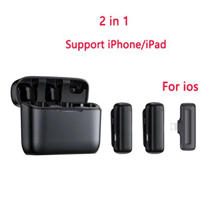 Wireless Lavalier Microphone J11/J13 with Charging Case