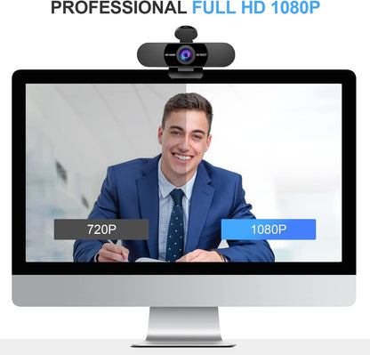 1080P Webcam with Microphone, C960 Web Camera, 2 Mics Streaming Webcam, 90°FOV Computer Camera, Plug and Play USB Web Cam for Online Calling/Conferencing, Zoom/Teams/Facetime/Youtube, Laptop/Pc