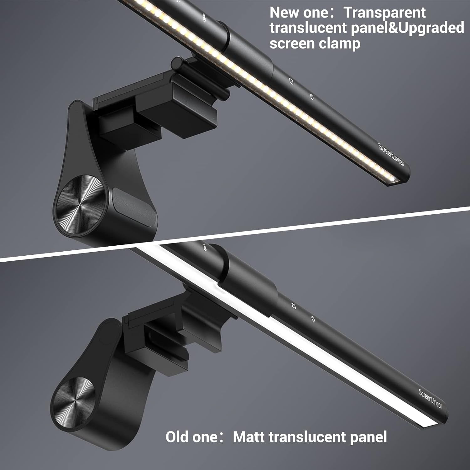 Computer Monitor Lamp, 52CM Screen Monitor Light Bar for Eye Caring, E-Reading LED Task Lamp with Auto-Dimming & Stepless Adjustment, Touch Control No Screen Glare Space Saving Home Office Lamp