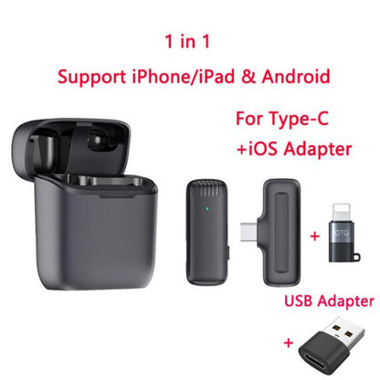 Wireless Lavalier Microphone J11/J13 with Charging Case